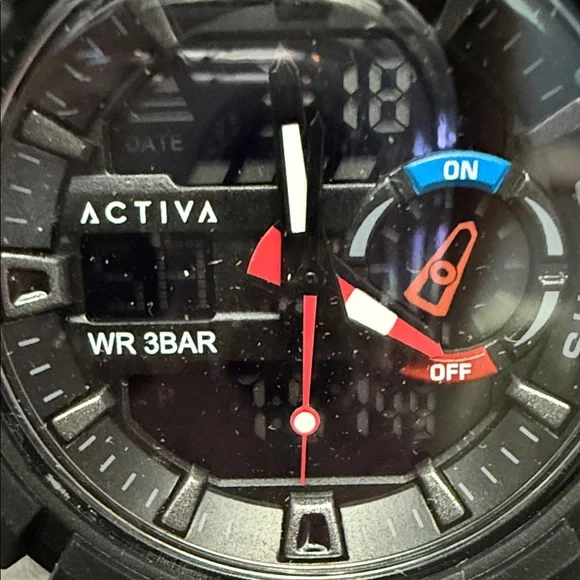 NWT INVICTA Activa Black Sports Watch
